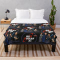 Red Dwarf comedy sci-fi series inspired plush blanket