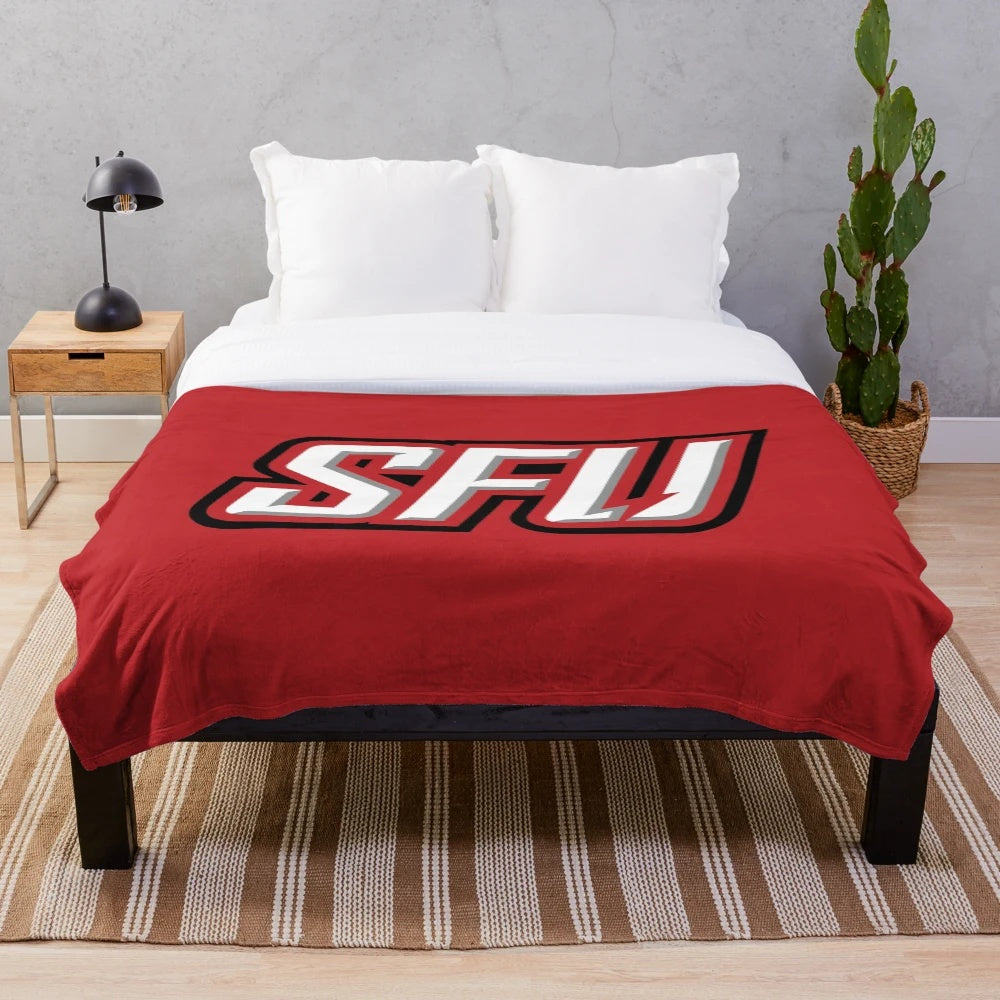 Red Flash Plush Blanket for Sports Enthusiasts