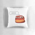 A red larva character from the popular anime series, with the iconic "oi oi oi" phrase, printed on a soft, decorative pillow.