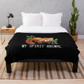 Soft and cuddly red panda plush blanket for animal lovers
