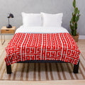 Red plush blanket with Hoyts cinema logo