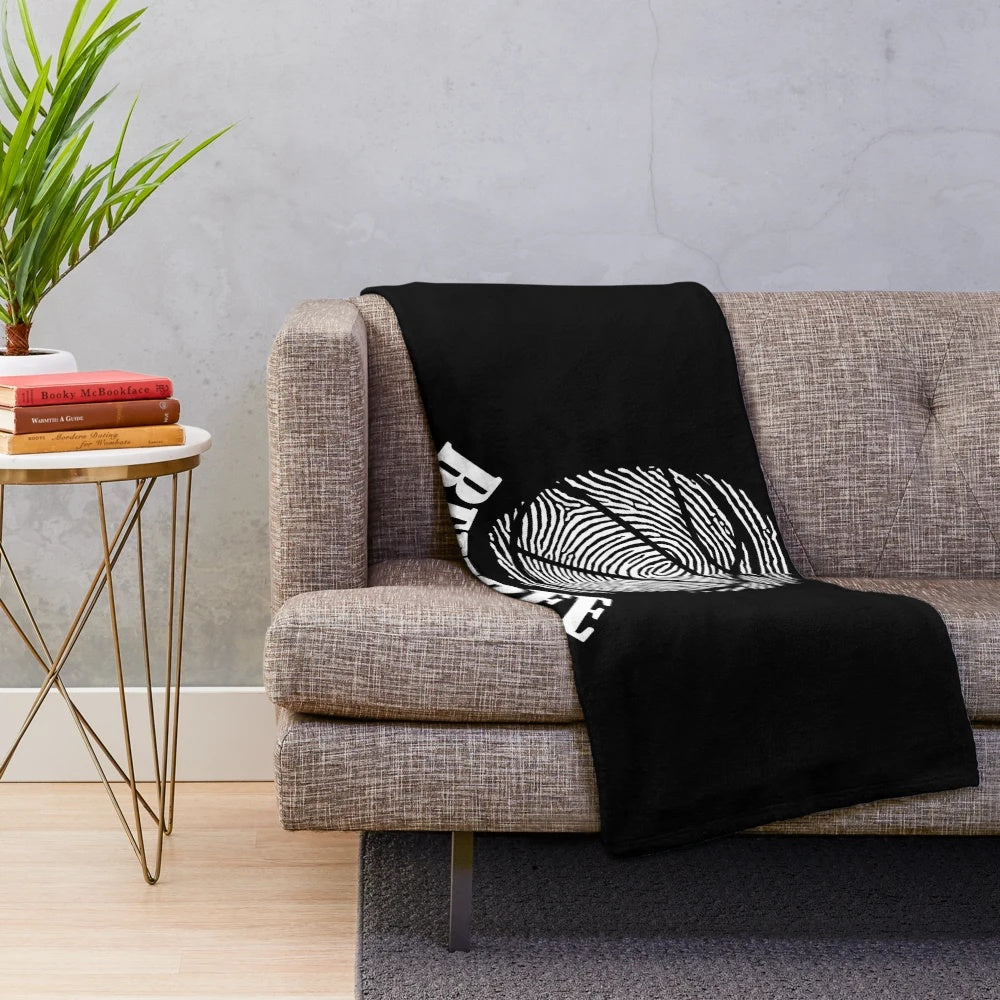 Soft and plush referee-themed basketball blanket