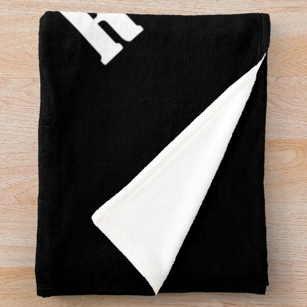 Soft and plush referee-themed basketball blanket