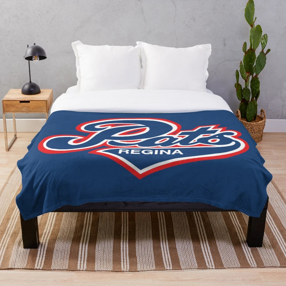 Regina Pats Hockey 1980 Plush Blanket featuring Conner Bedard and the Western Hockey League