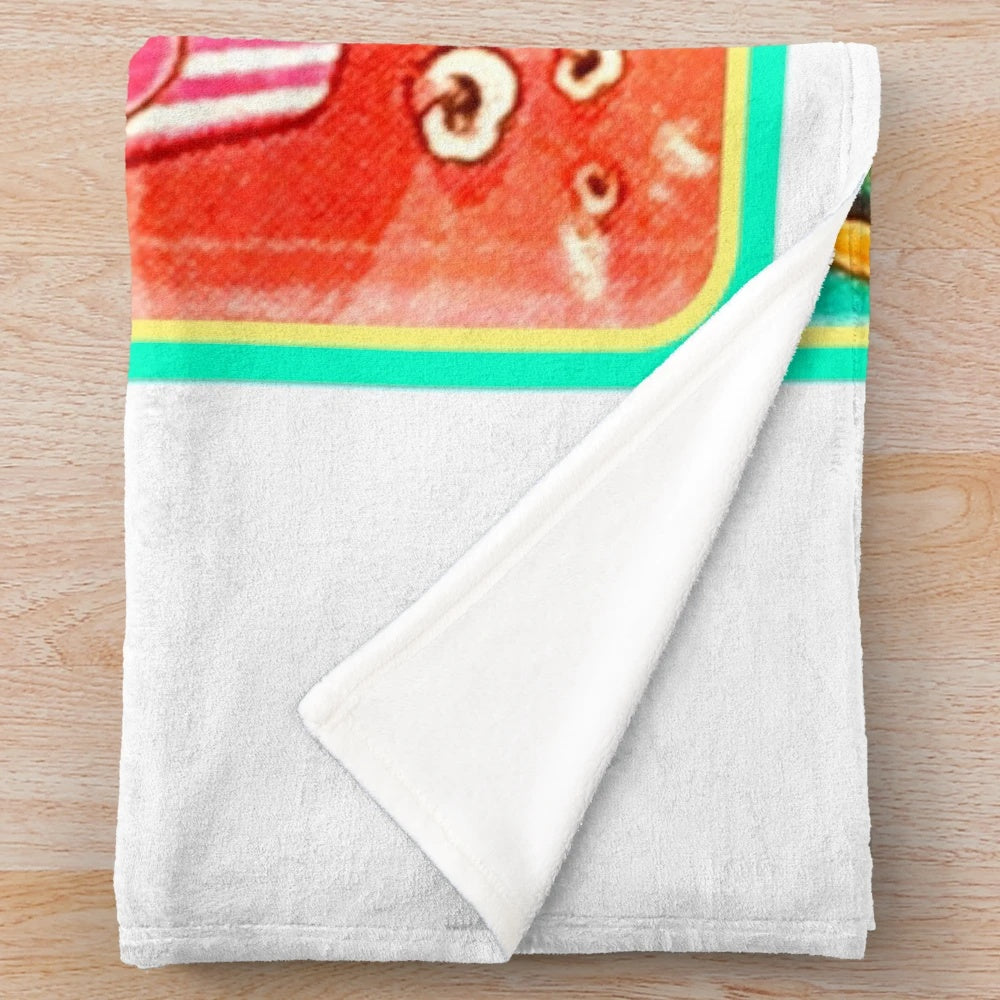 Retro cinema-themed plush blanket for cozy movie nights