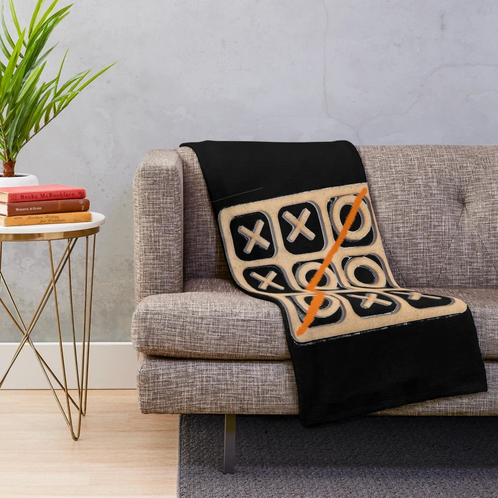 Retro game plush blanket with classic gaming design