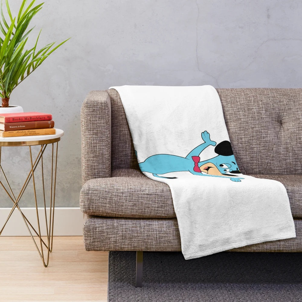 Soft and Plush Huckleberry Hound Themed Blanket