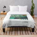 Soft and plush retro-style blanket featuring the Apricot Princess album cover design