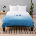 Plush blanket with a cinema-inspired design