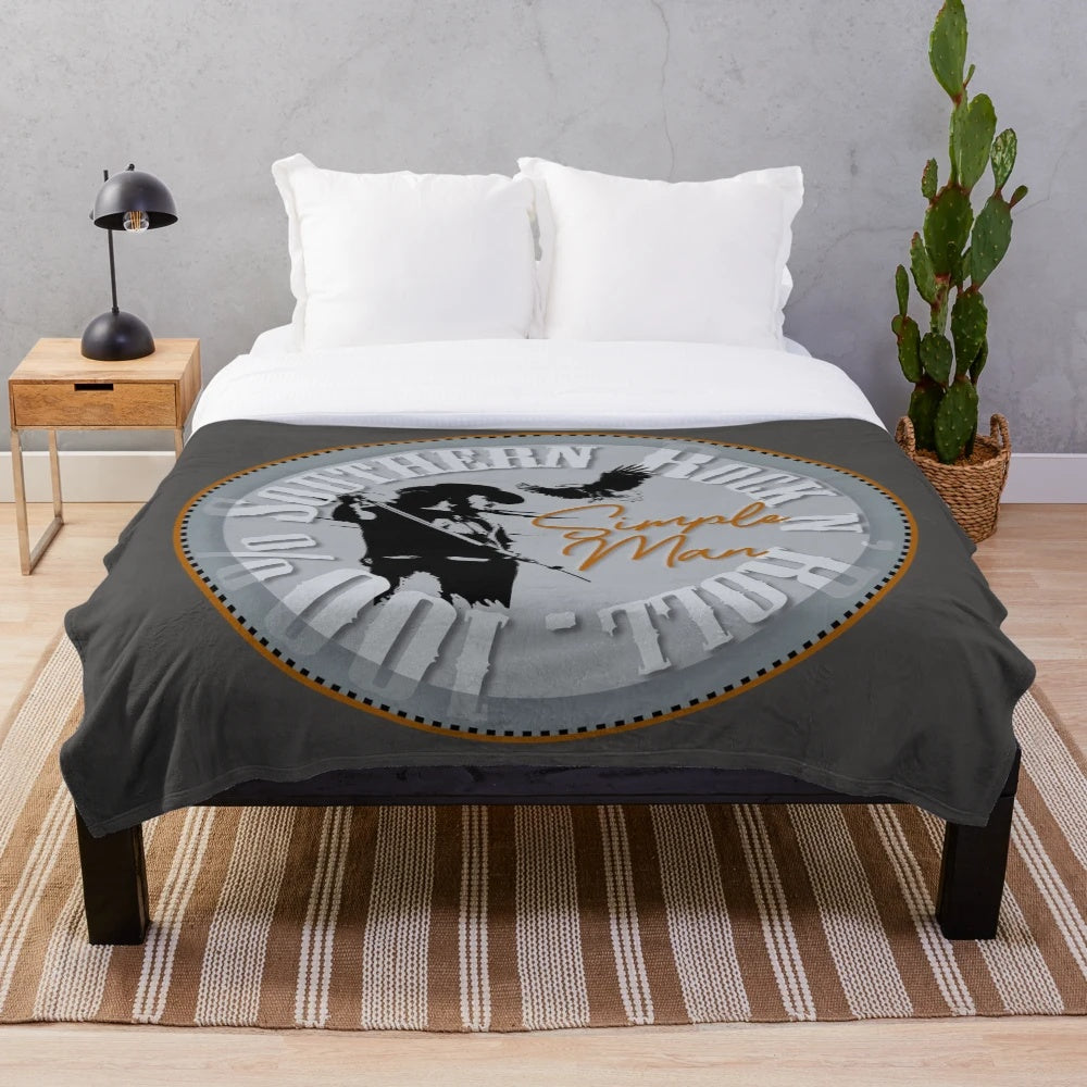 Lynyrd Skynyrd-inspired plush blanket
