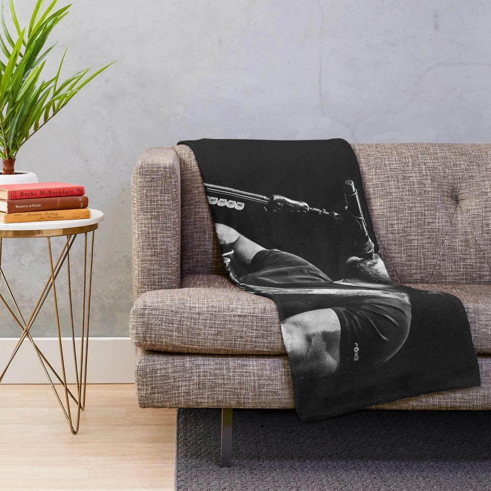 Riley Green country music inspired plush blanket