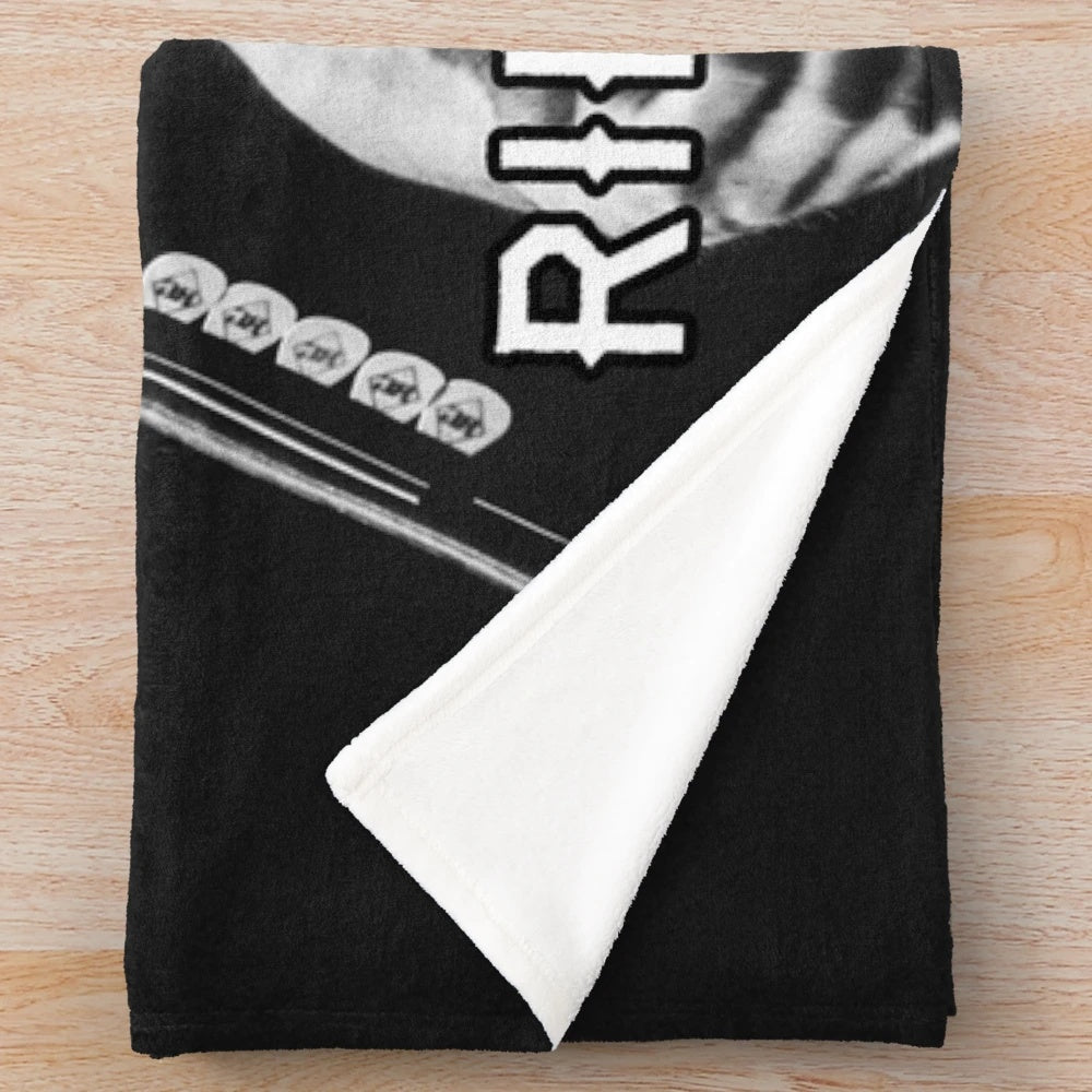 Riley Green country music inspired plush blanket