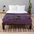 Risk of Rain inspired plush blanket with game-themed design