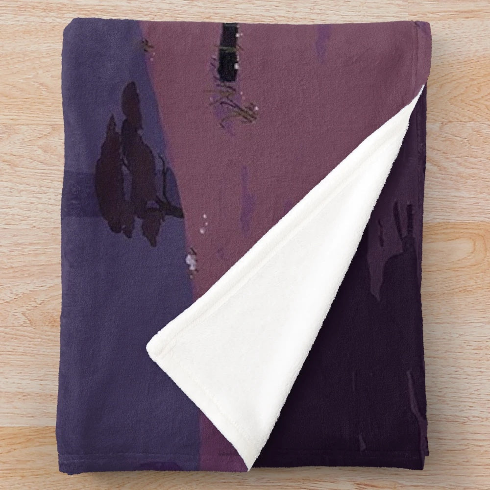 Risk of Rain inspired plush blanket with game-themed design