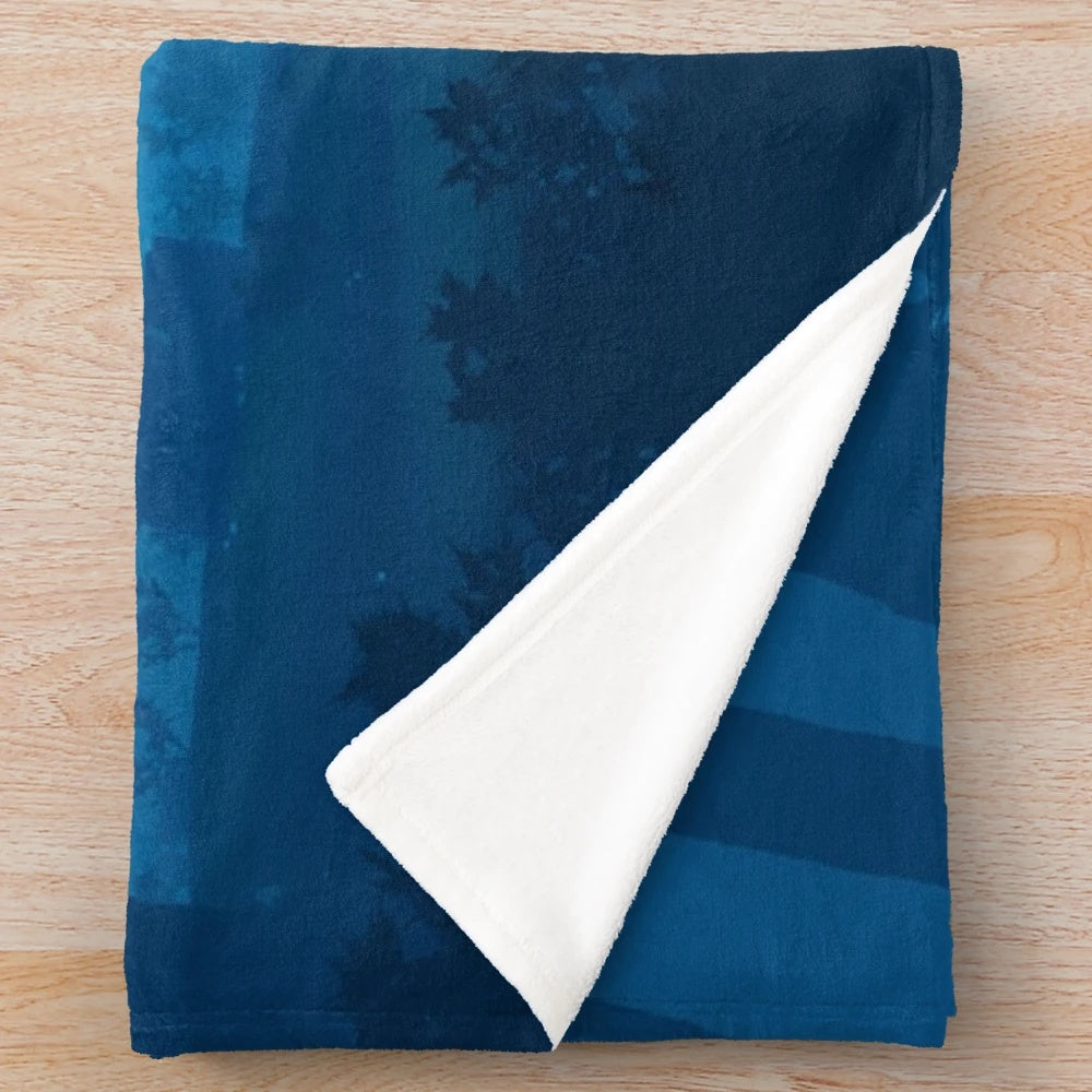 Risk Plush Blanket featuring gaming and nature imagery