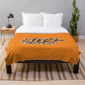 RIT Tigers logo on a soft, plush blanket