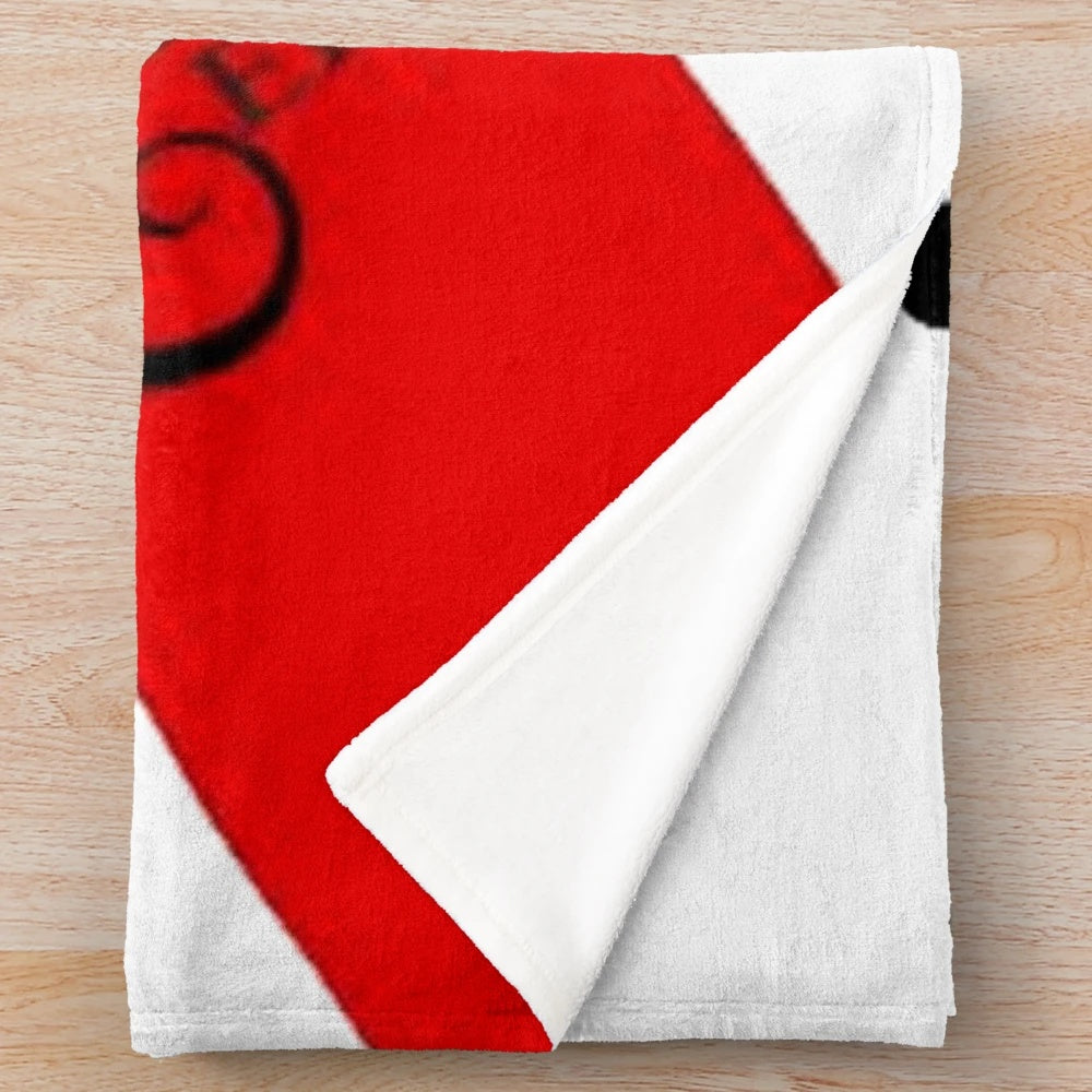 River Plate inspired plush blanket with classic football design
