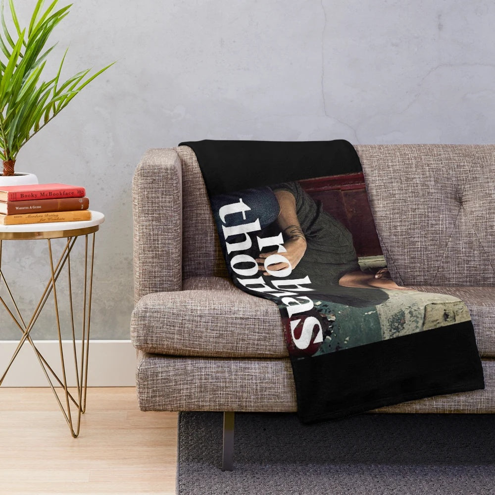 Soft and Comfortable Plush Blanket Featuring Rob Thomas, the Iconic Singer and Musician