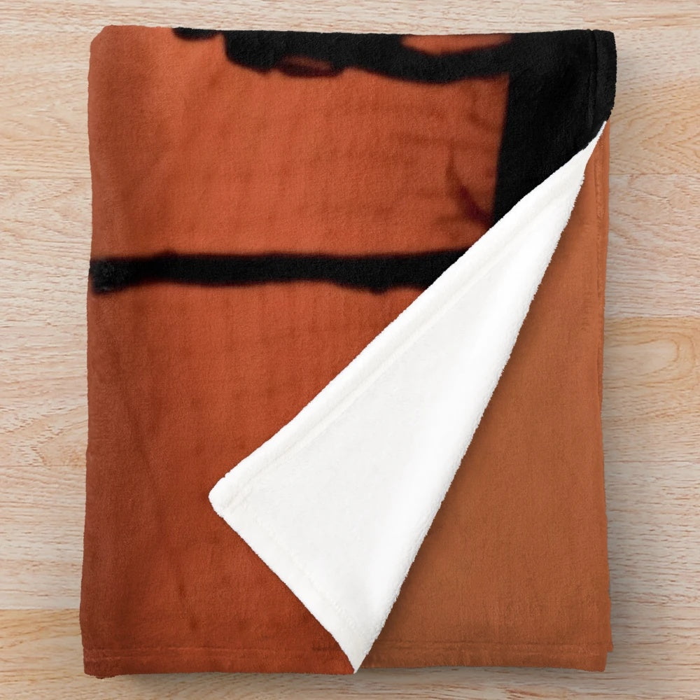 Robert Frost themed plush blanket