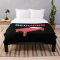 Roblox Bedwars themed plush blanket