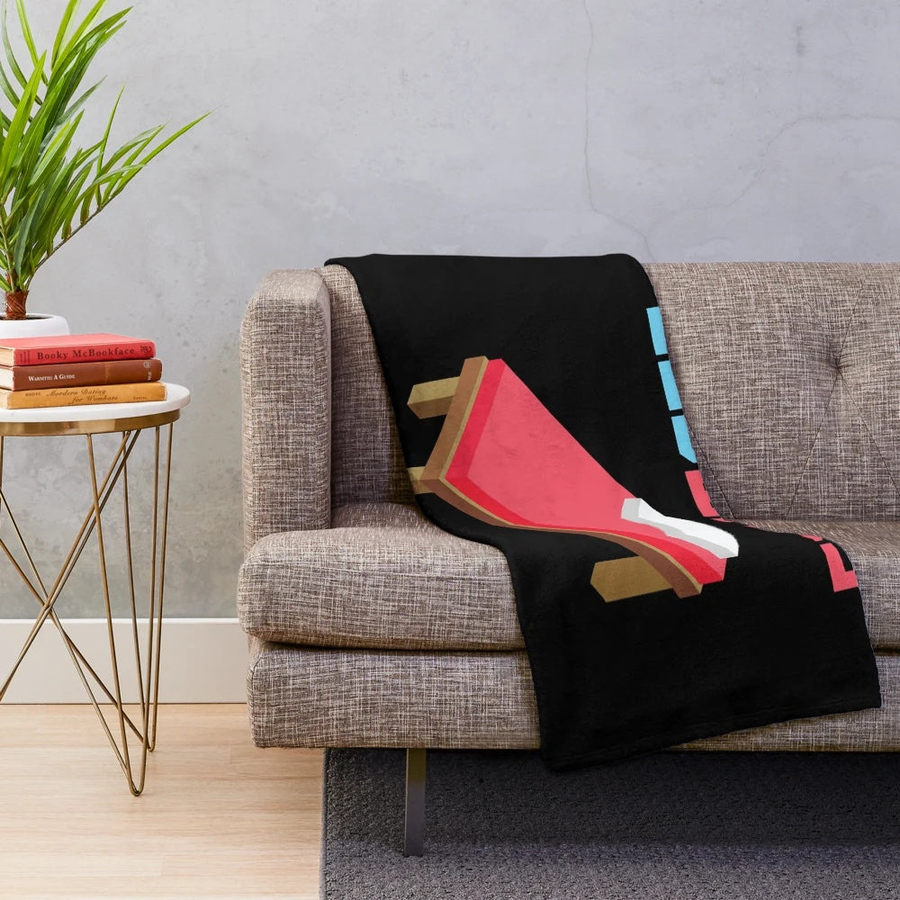 Roblox Bedwars themed plush blanket