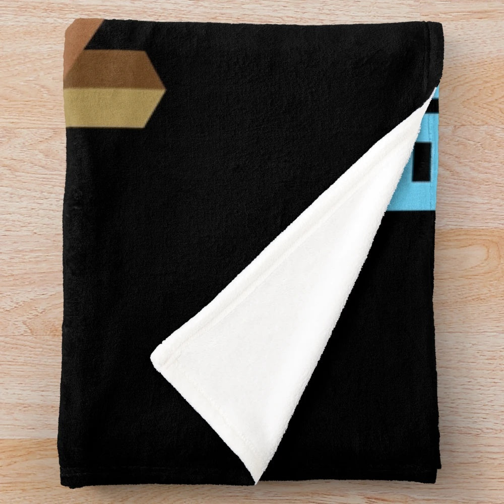 Roblox Bedwars themed plush blanket