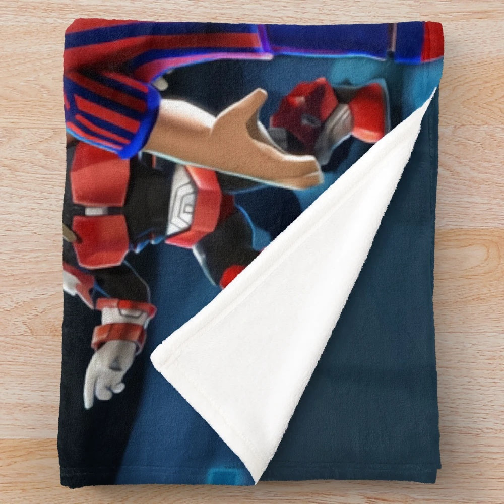 Roblox-themed plush blanket featuring a soft and comfortable design