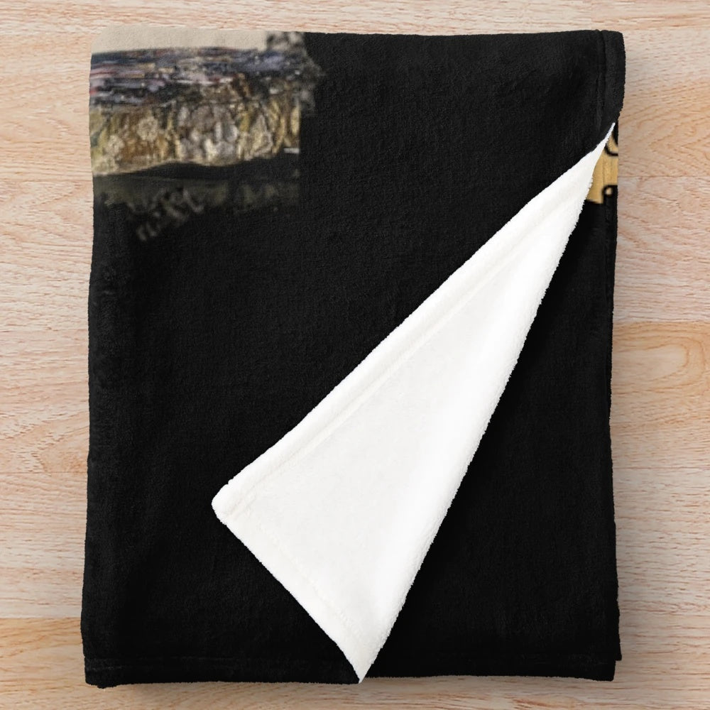 Jovi inspired rock band plush blanket