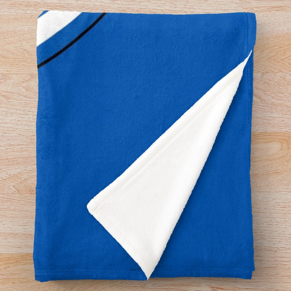 Rockhurst University plush blanket with university logo