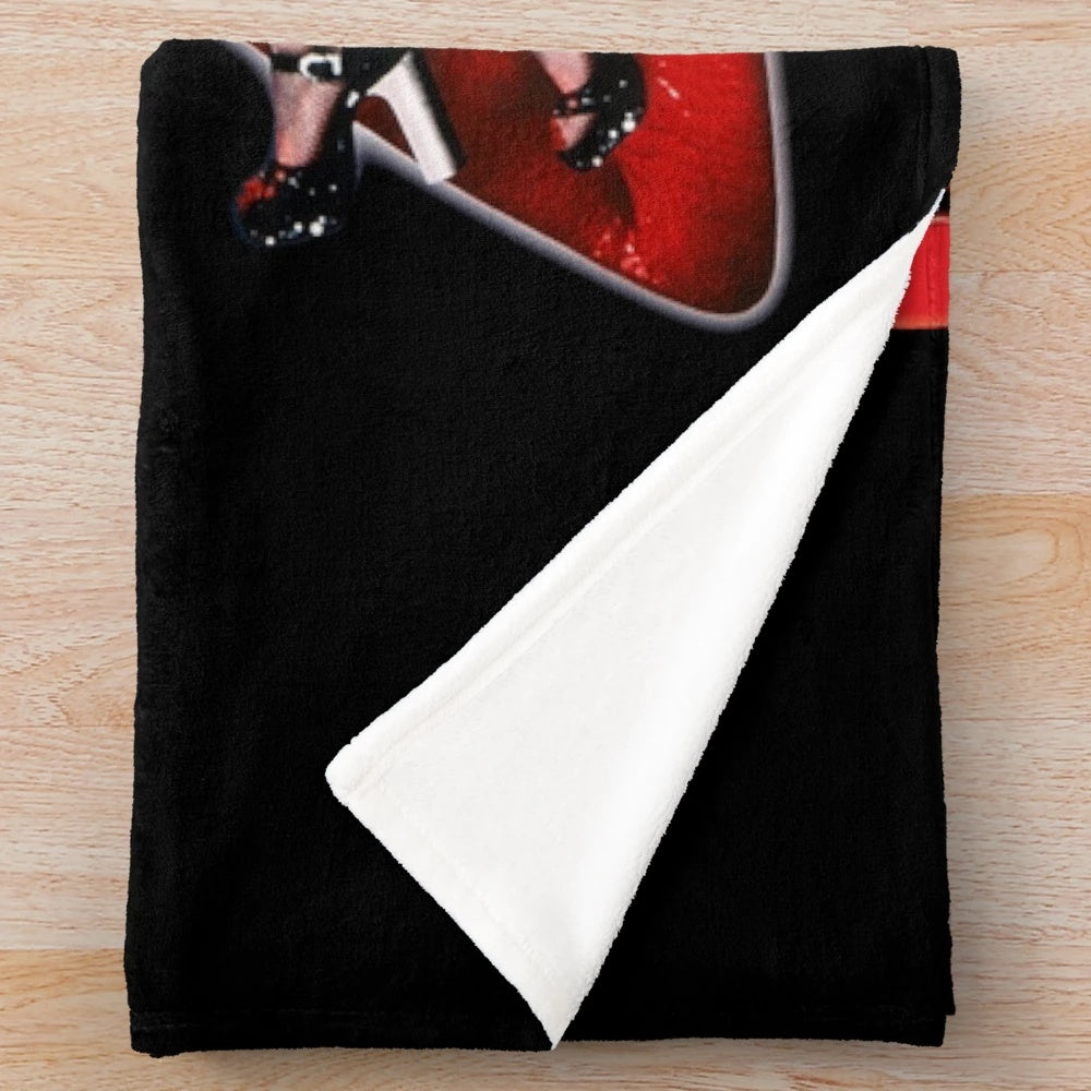 Rocky Horror-themed plush blanket