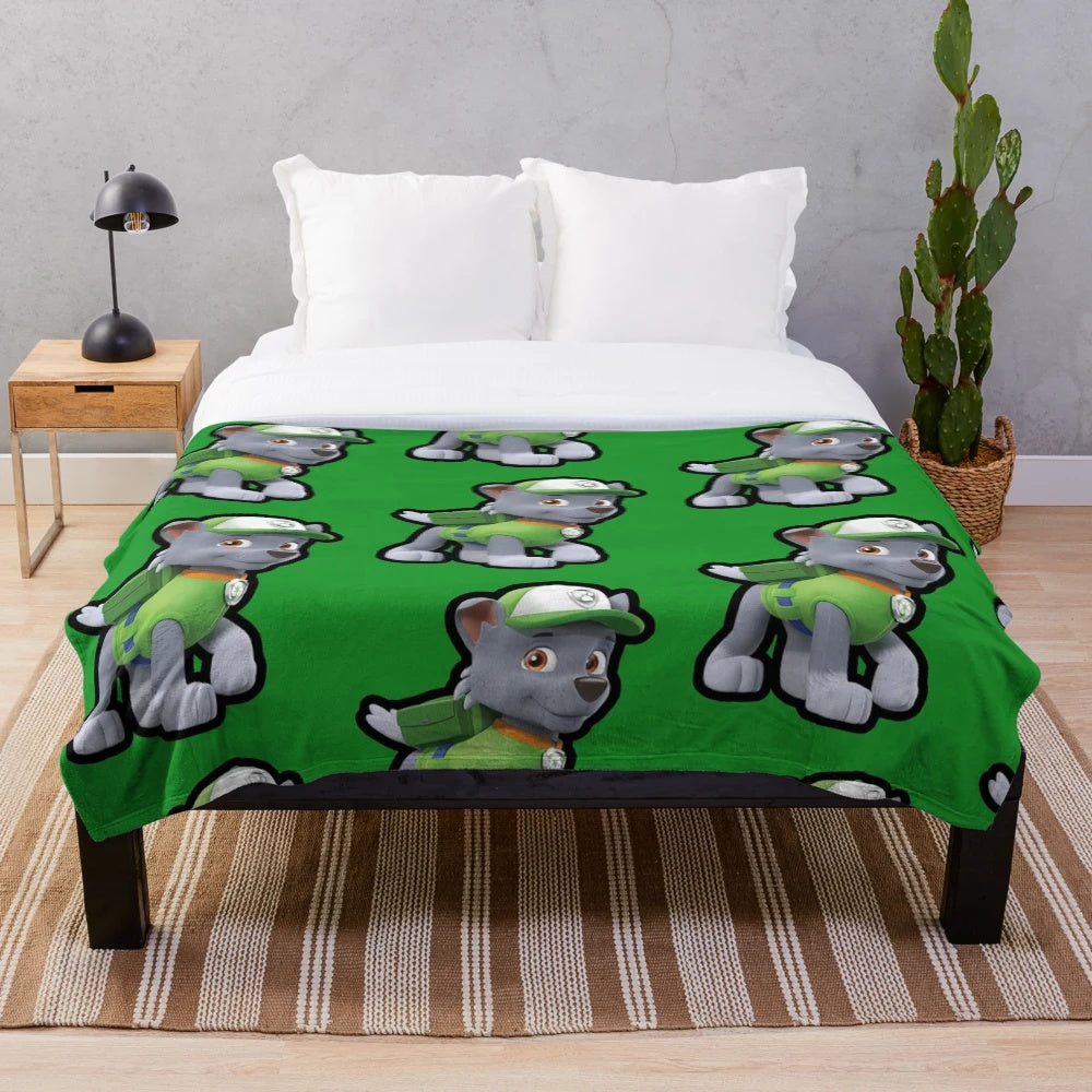 Rocky Inspired Paw Patrol Plush Blanket