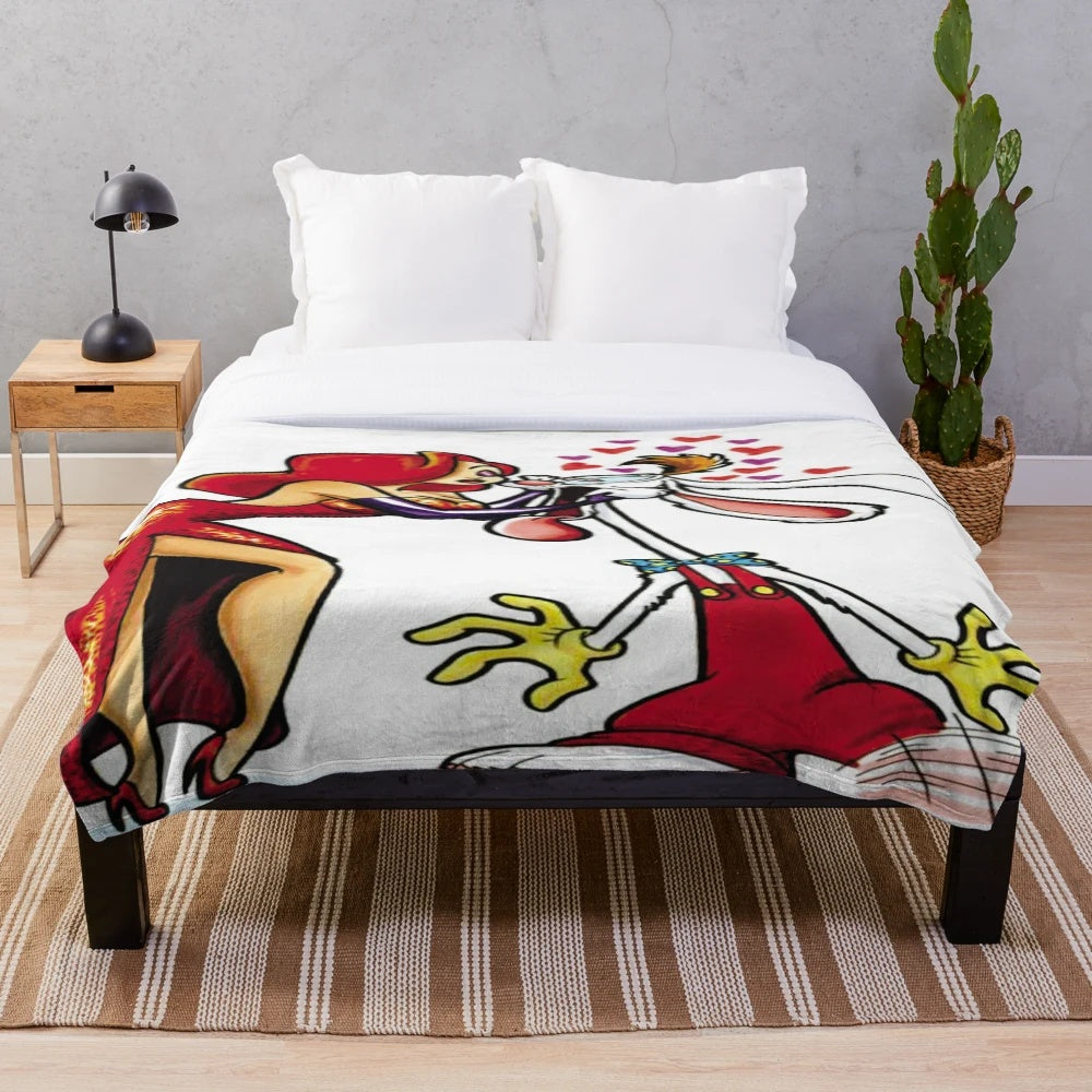 Roger Rabbit inspired plush blanket