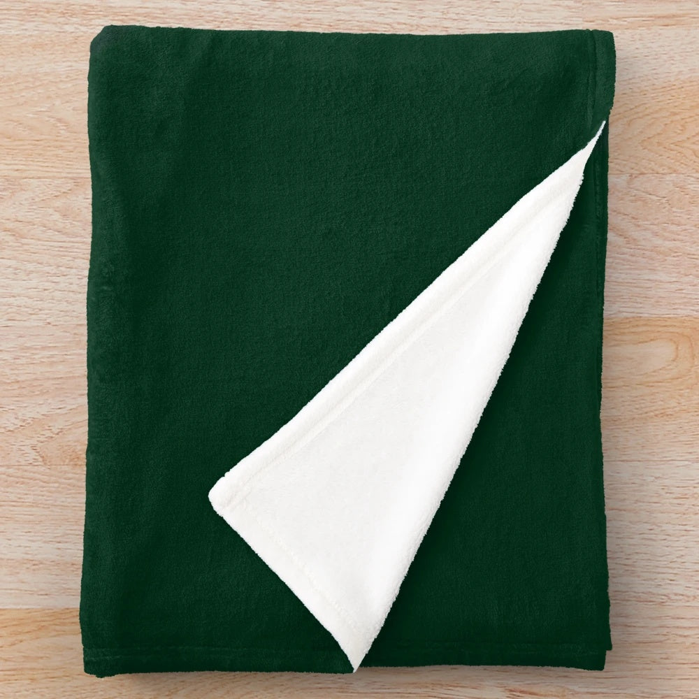 Rohan-themed plush blanket with embroidered crest