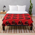 Rosalia Plush Blanket with Flamenco and Latin Music Motifs