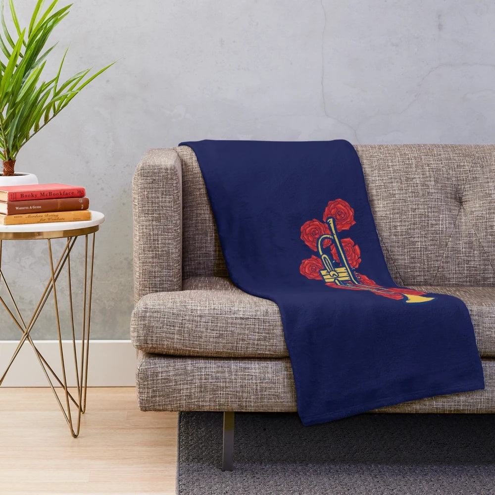 Rose Trumpet Plush Blanket
