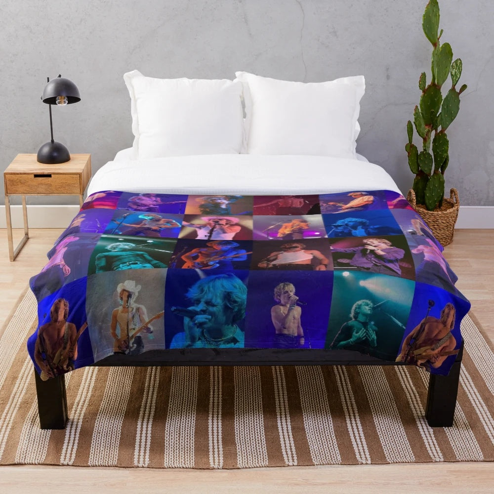 Soft and plush Ross Lynch-themed blanket