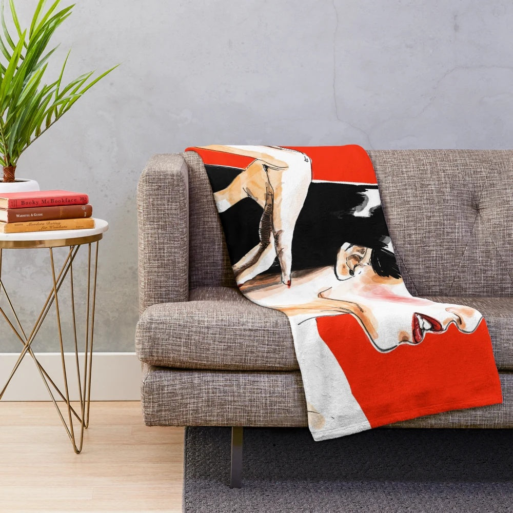 Rossy Plush Blanket - Celebrating the Fashion Icon from Spanish Cinema