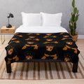 Rottie plush blanket for dogs