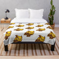 Rowan University college plush blanket with university logo