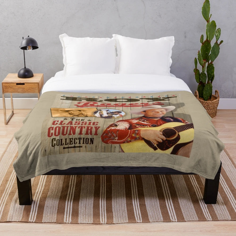 Roy Rogers Inspired Plush Blanket from The Classic Country Collection