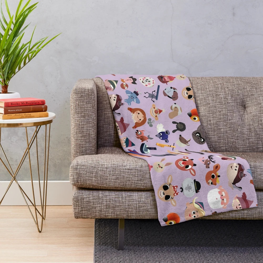 Rudolph the Red-Nosed Reindeer plush blanket with misfit toys