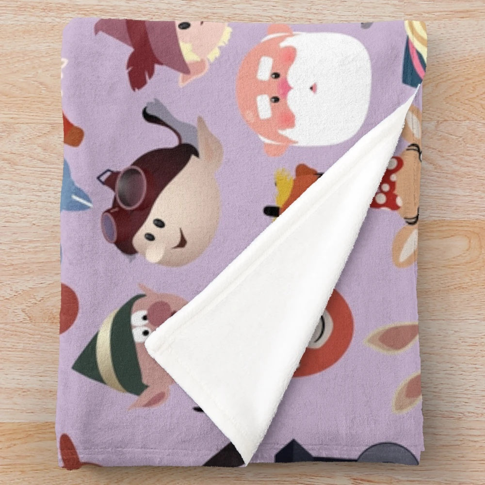 Rudolph the Red-Nosed Reindeer plush blanket with misfit toys