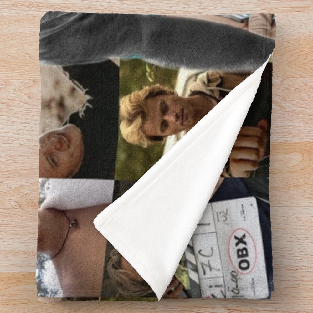 Rudy Pankow inspired plush blanket featuring the Outer Banks star