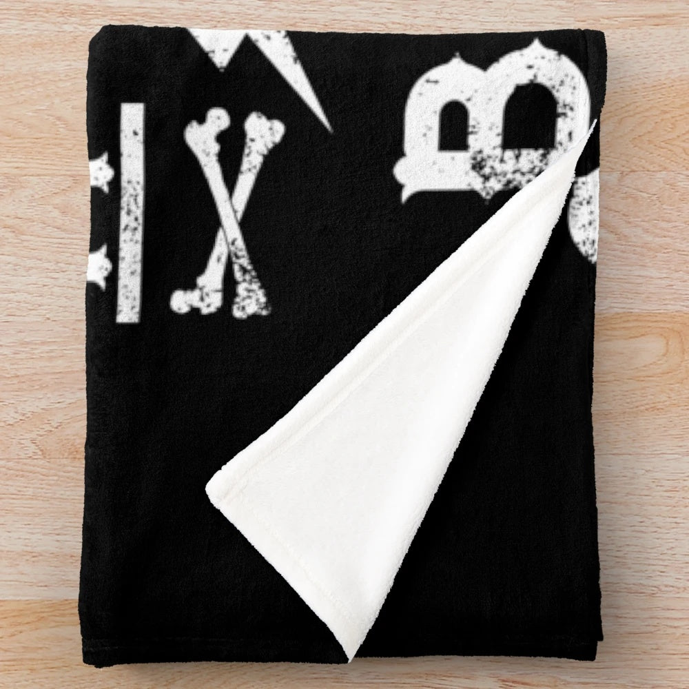 Rugby player plush blanket with gorilla graphic