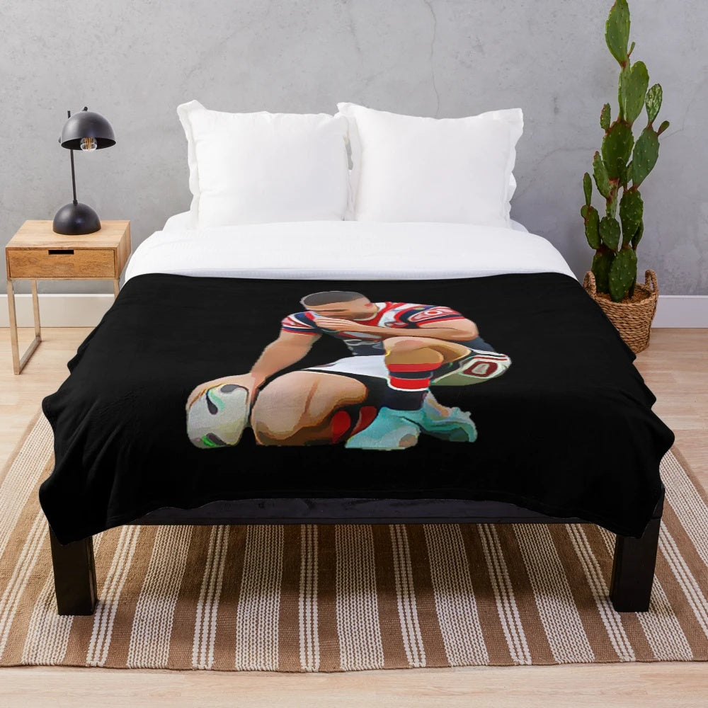 James Tedesco Rugby Plush Blanket