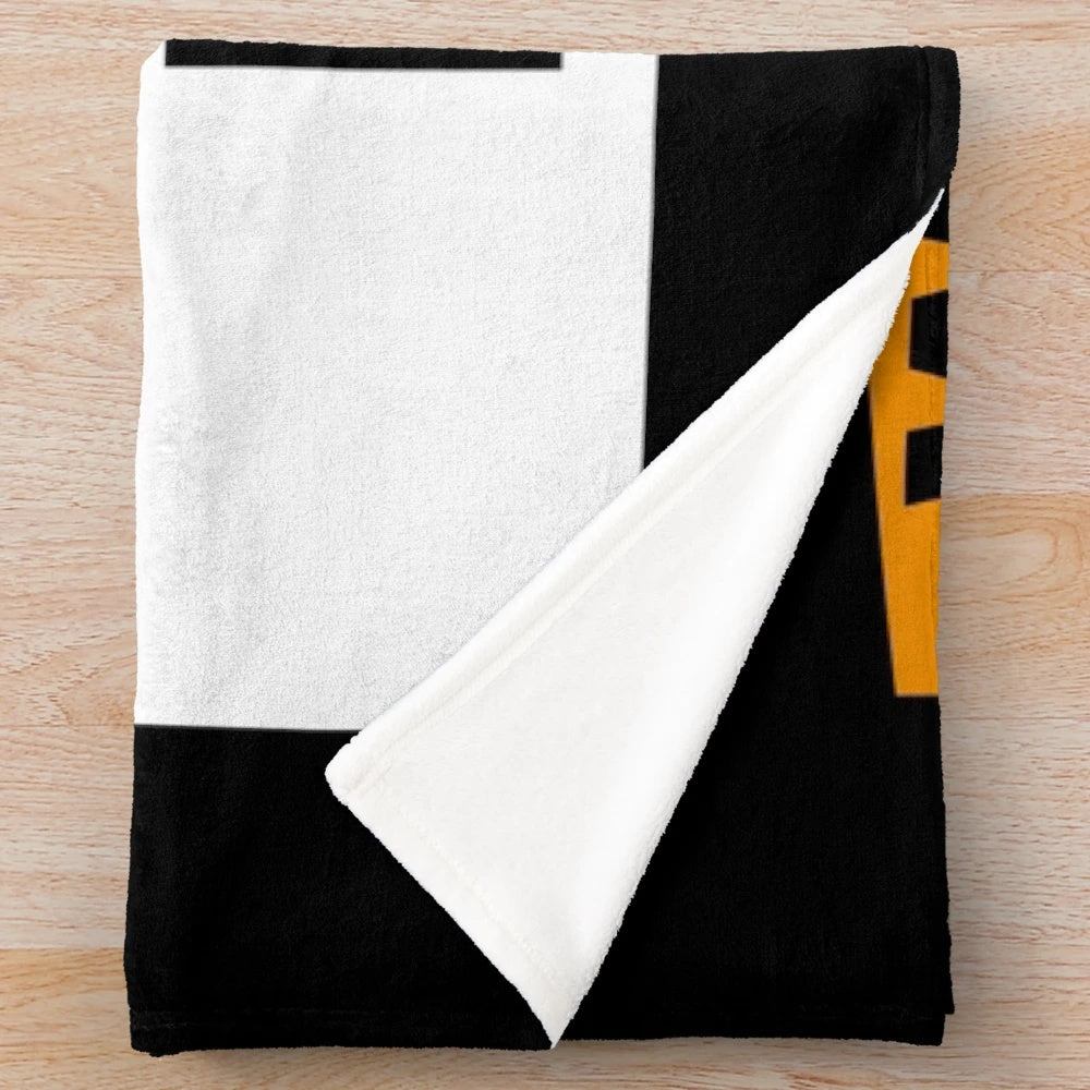 Rugby plush blanket with funny quotes and sayings