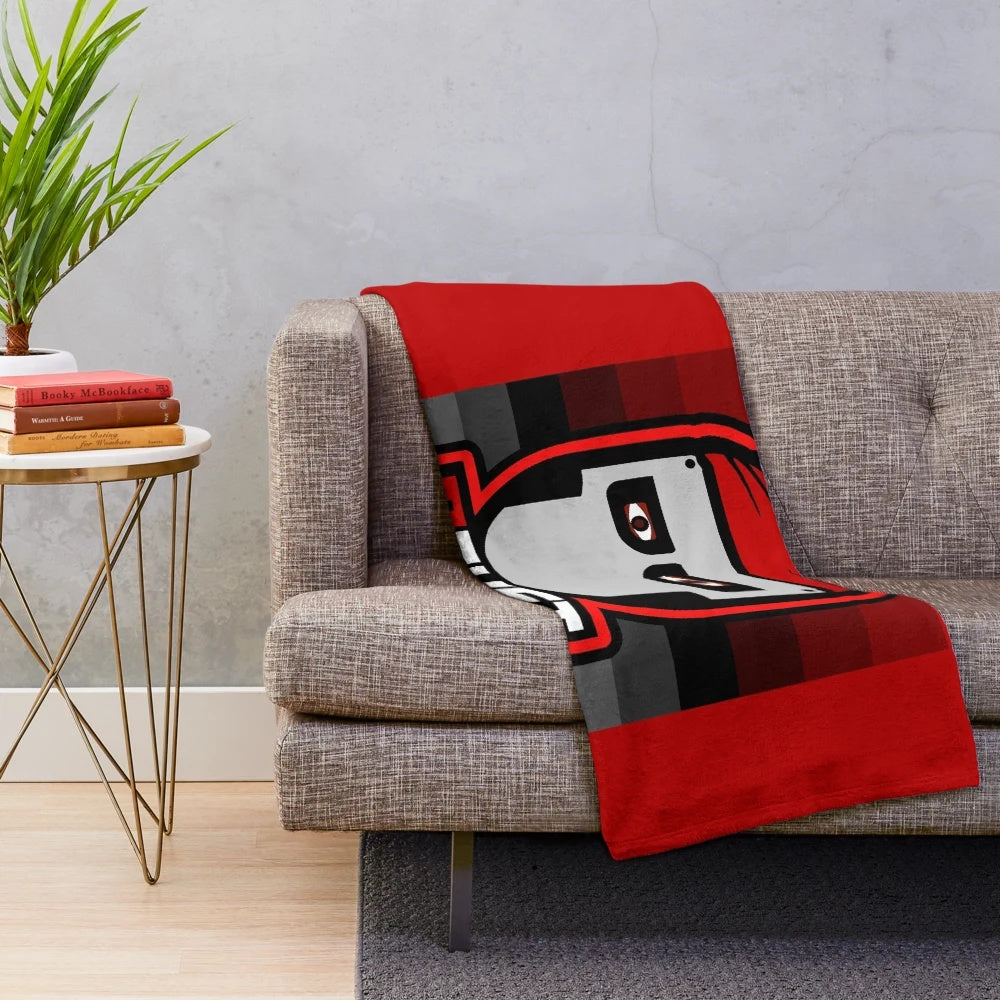 Rust game inspired plush blanket