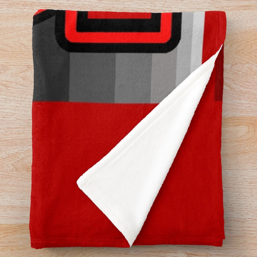 Rust game inspired plush blanket