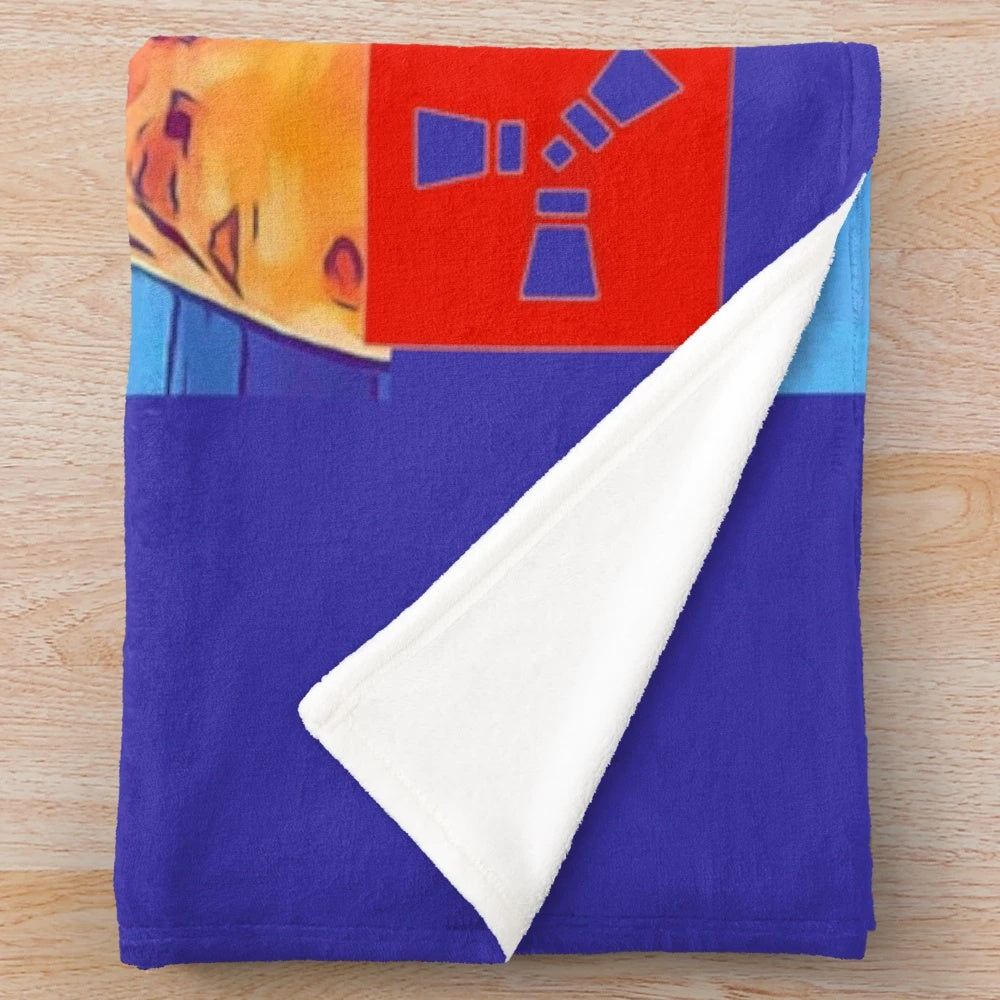 Rust Video Game Inspired Plush Blanket