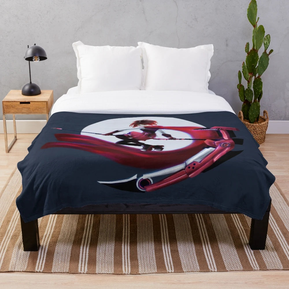 RWBY-inspired Crescent Rose plush blanket
